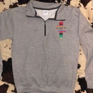 😍🌵Serape Cactus Gildan 3/4 Zip Hoodie🌵😍
